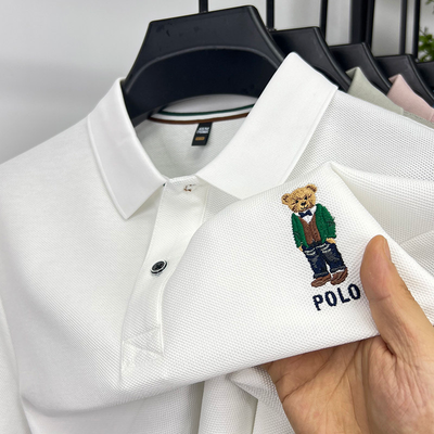 Heritage Regent Bear Embroidered Premium Cotton Polo Shirt